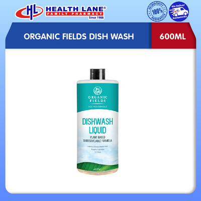 ORGANIC FIELDS DISH WASH (600ML)